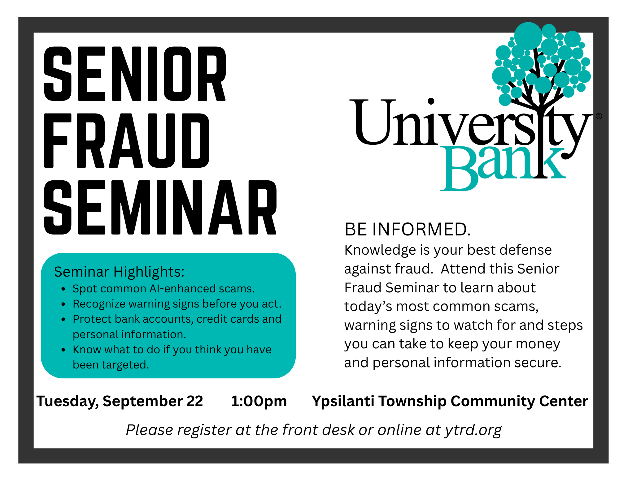 Senior Fraud Seminar